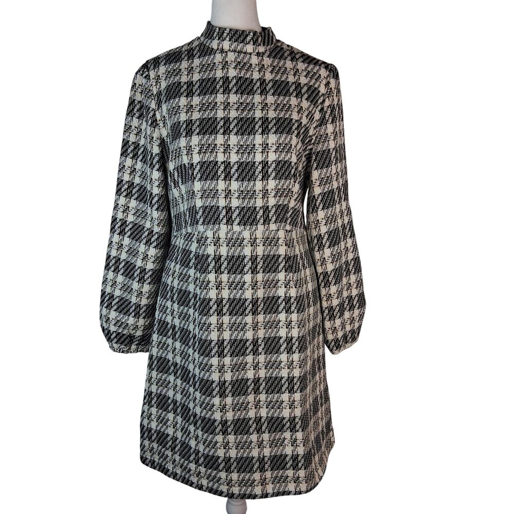 Academia Ivy City Co. Size M Tweed Dress Preppy French Girl Style Parisian Fall